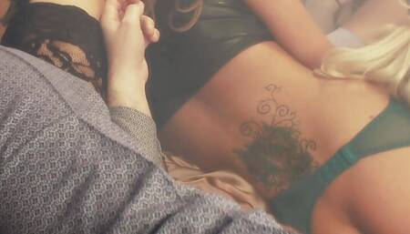 Natasha Marley Amd Friends Share An Old Mans Cock