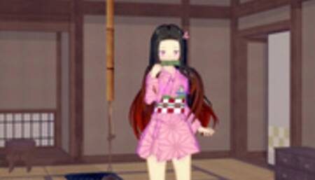 POV Kimetsu no Yaiba - Nezuko Blowjob & Fuck