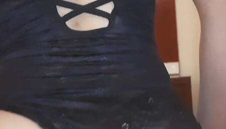 I accidentally cum in her pussy. Cream pie close up