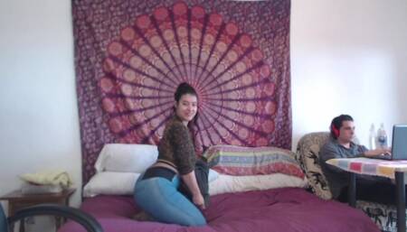 Horny big butt stepsis seduces and fucks stepbro