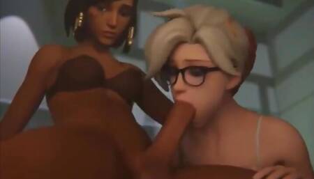 Futa Overwatch Pharah Face Fucking Mercy