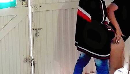 I receive the delivery man in a thong and he fucks me, I give him a blowjob and he cums in my mouth. I swallow his semen