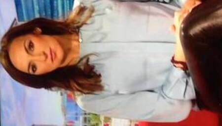 Sally Nugent Hot MILF Pussy In Shiny Tight Leather Leggings Cum Tribute 2