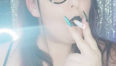 Nicki Pie Black Lace and Lips JOI