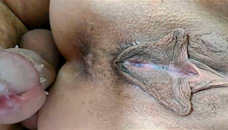 Slowly Fucking Hairy Pussy - Homemade Porn - Butterfly Tight and Wet Pussy Creampie