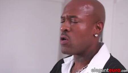 Juicy white pussy oralled before passionate BBC insertion