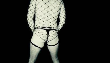 Black and White Fishnet Encouragement
