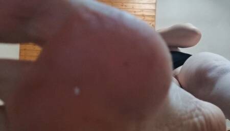 Gorgeous giantess feet in red enamel trampling on you 1080HD