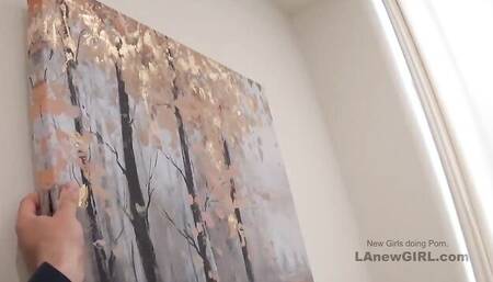 Point of view scene with glamour nymphet from LA New Girl