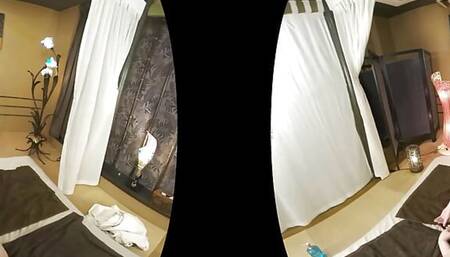 VR : A Beautiful Masseuse Invites you for Pleasure, Can't Stop the Erection but Bewildered! - Part.1