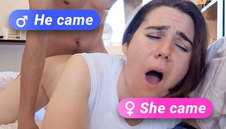 Amateur interracial couple make their first erotic video