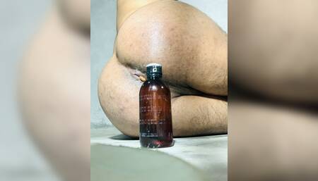 Oh my god! Tight Ass fuck with big bottle.
