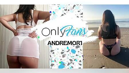 I love to break Andrea's lace thong
