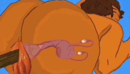 Inside view of bbc ebony fuck