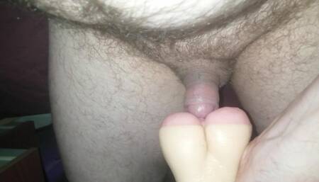 This pussy toy makes my cock throbe