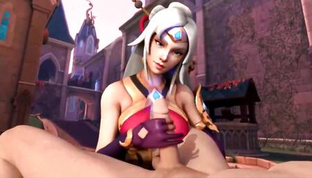 Lian - Paladins Handjob