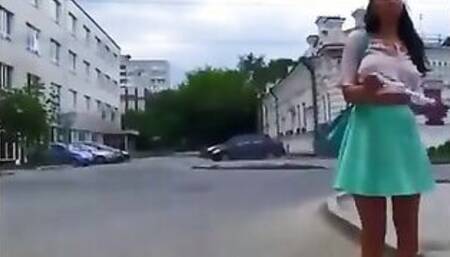 A set of videos of sex into outside