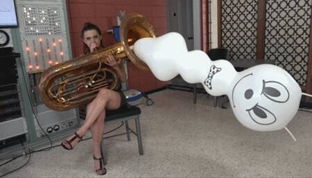 Maria Blows a Giant Bee Balloon Out of Her Tuba (MP4 1080p)