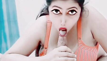 Cute Pretty Girl Sucking Cock