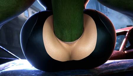 Hulk fucking Natasha's delicious round ass - 3D HENTAI UNCENSORED (Huge Monster Cock Anal, Rough Anal) by SaveAss
