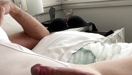 Sheer White Bodysuit Cock and Cum