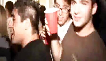 Coed teen fucking dick in frat house