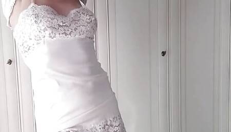 Savy undresses sensually like in a famous striptease and...