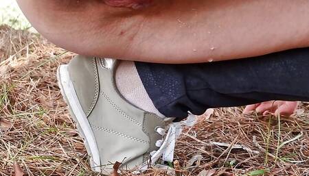 Teen pee in the forest. Best pee