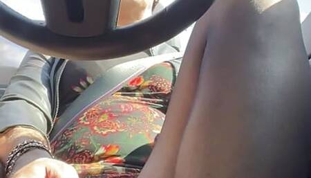 Pantyhose in the car