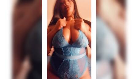 Sexy goddess blue lingerie
