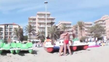 German 18 anal pick up at beach for 3 way ffm