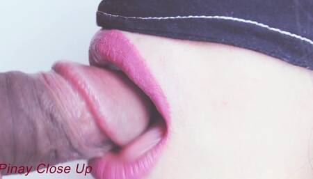 HELPING MY STEP BRO TO CUM IN MY MOUTH-CLOSEUP