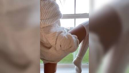 Would you pull your cock out and fuck me in the window?