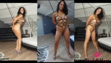 Naked and roped up!