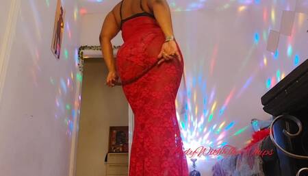 Red lace and whip kisses for my pay piggy