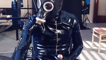 Fullrubberboy sounding and cum