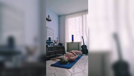 Cool down, but not for you???? Watch me bend & stretch fully naked!