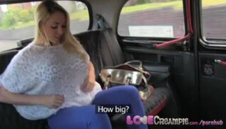 LoveCreampie Stunning Busty Blonde Lets Taxi Driver Cum inside for Cash