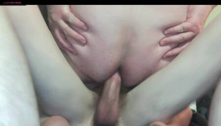 HORNY DUDE RIDES HUNG DICK AND GETS CREAMPIED