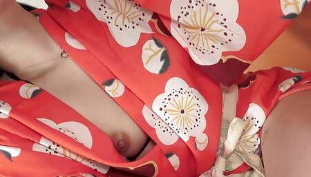 Hot fuck doll Hana Kawamura moans as she has hard sex with two men.
