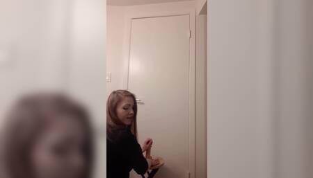 Slutty Schoolgirl Shows Off