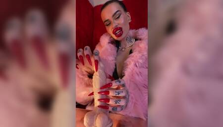 Hardcore Long nail Handjob