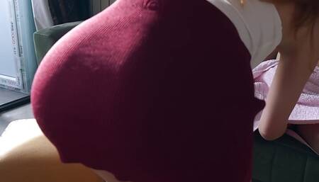 Husband and lover take turns fucking and cumming in the mouth of a beautiful redheaded wife