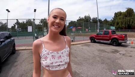 Real Teens - Ponytailed Hottie Athena Heart Gives Heads In Public Before Fucking At Hotel