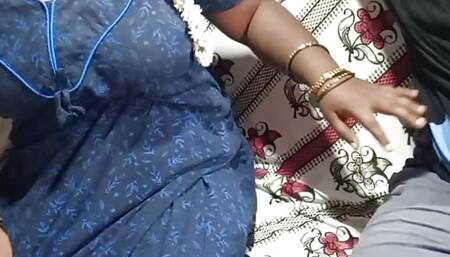 Sumithra akka seducing innocent boy hot TAMIL sex bussy licking hard fucking