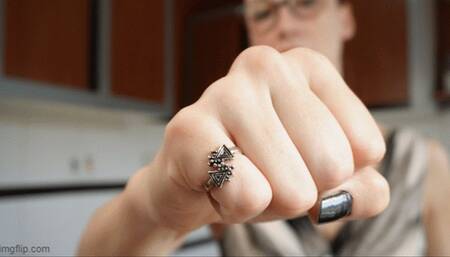 I'm gonna feed you with my fists