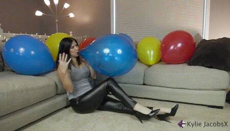 8 Balloon Blow2pop Compilation #4 - Kylie Jacobs - MP4 1080p HD