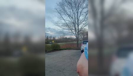 Stephanie DeWolfe showing off in the front yard (part 2)