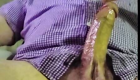 Large Olive Penis Ejaculates Prolifically with a Fleshlight