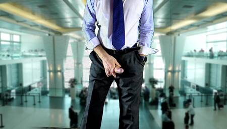 Wanking It At The Airport Terminal
